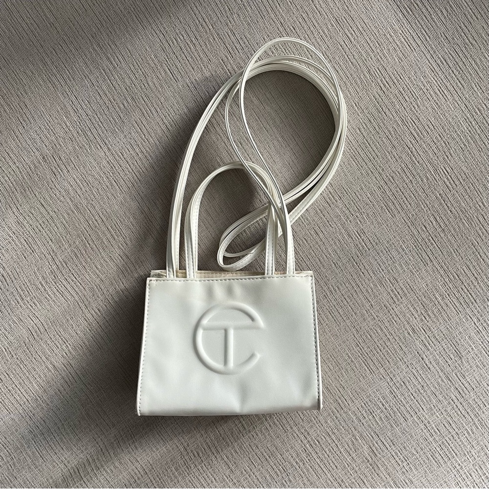Telfar Small Shopping Bag in White
